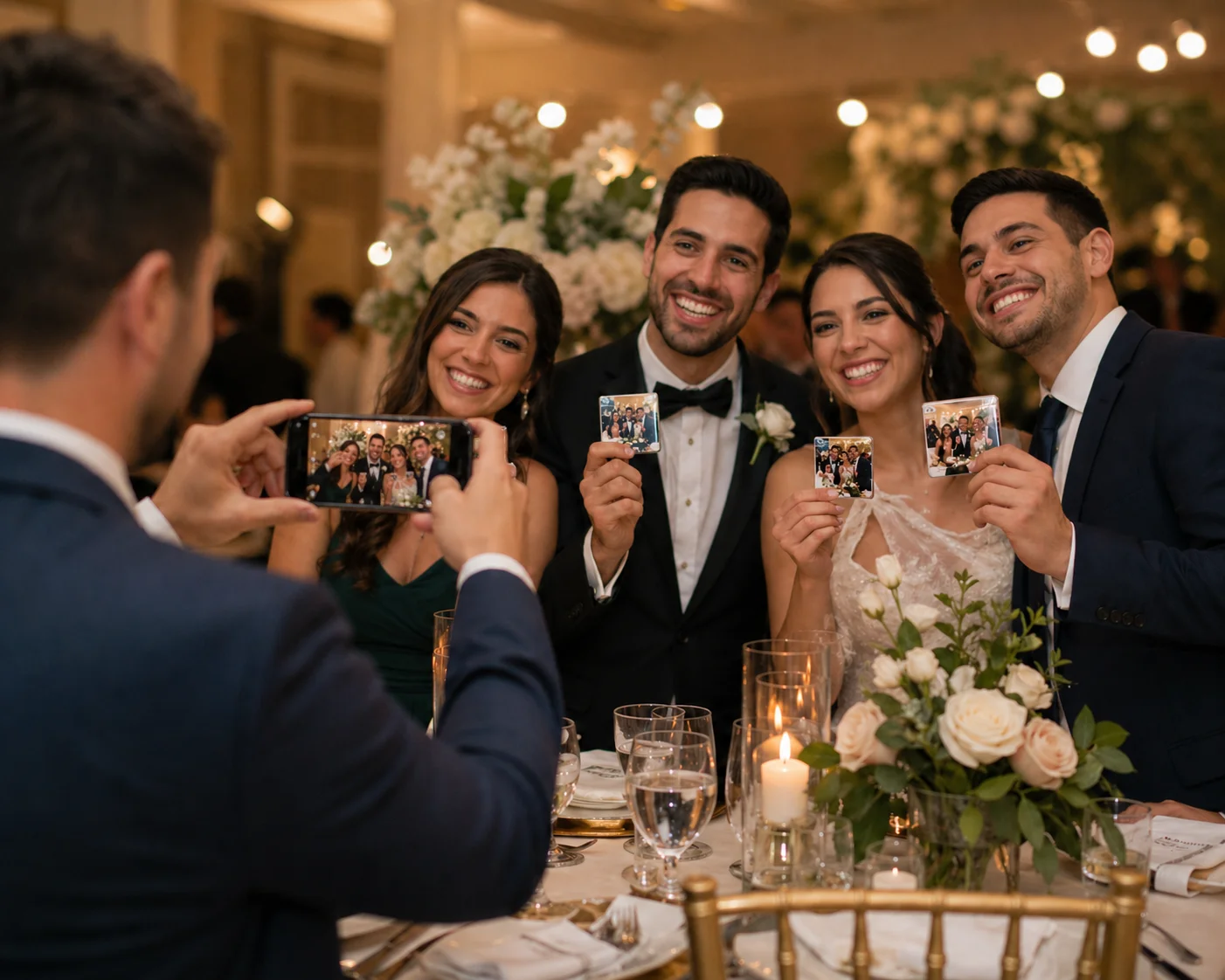 Guests being entertained at a wedding reception in Orlando